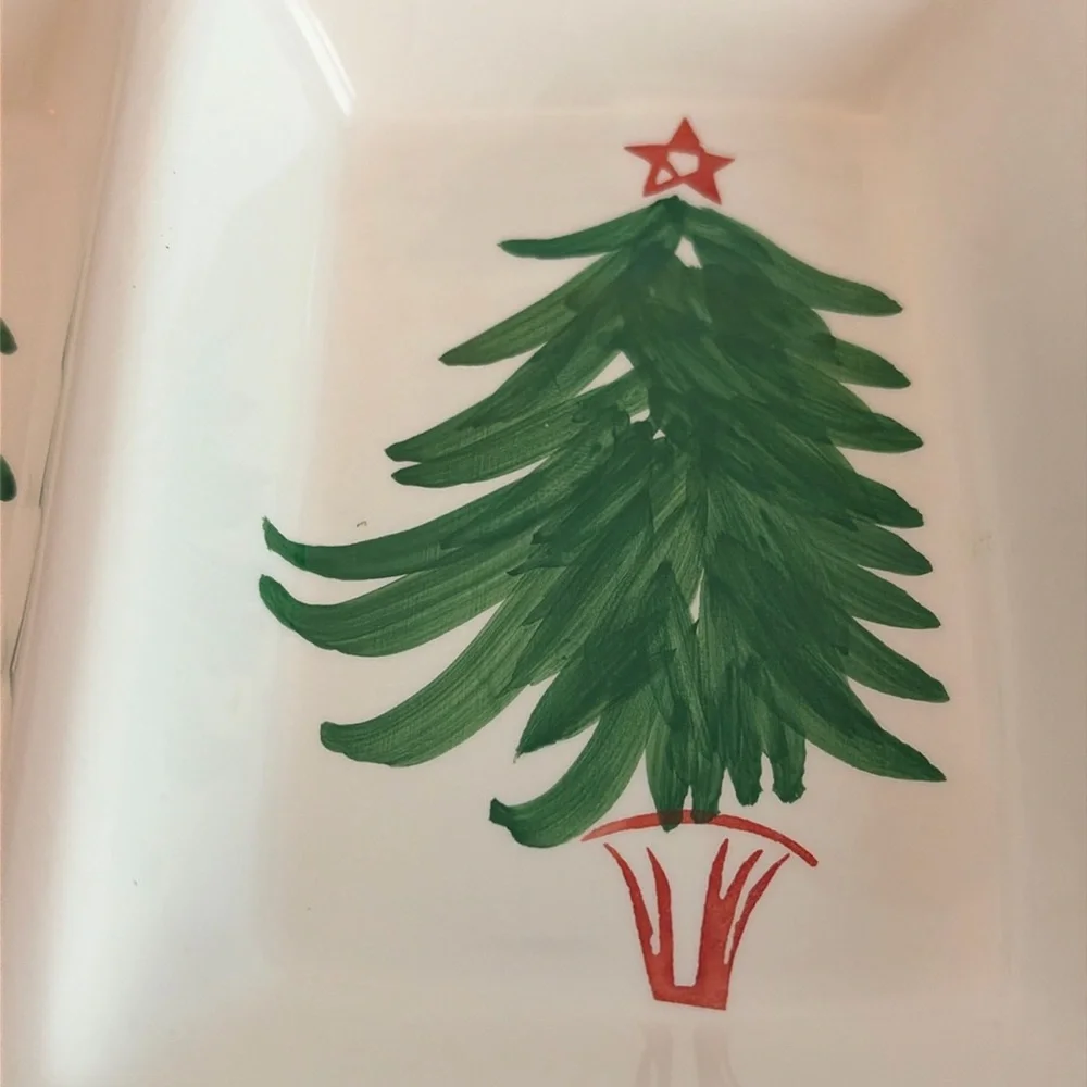 Crate&Barrel Holiday 4 part tray