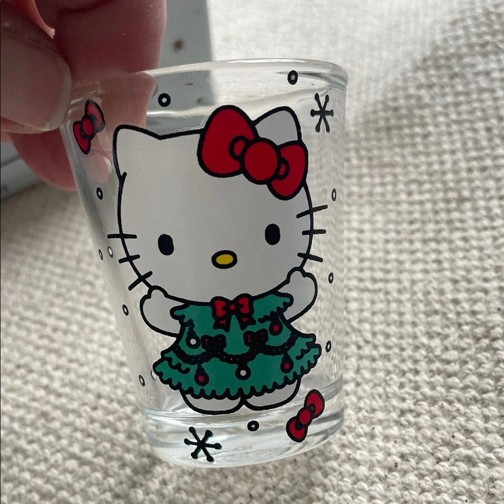 Hello Kitty Festive Shot Glass Collection - Red, Green, White