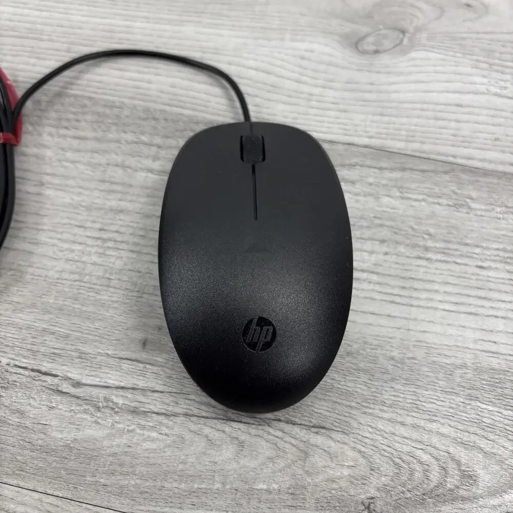 HP 125 Wired Mouse Black - Model TPA-P001M - USB Optical Mouse