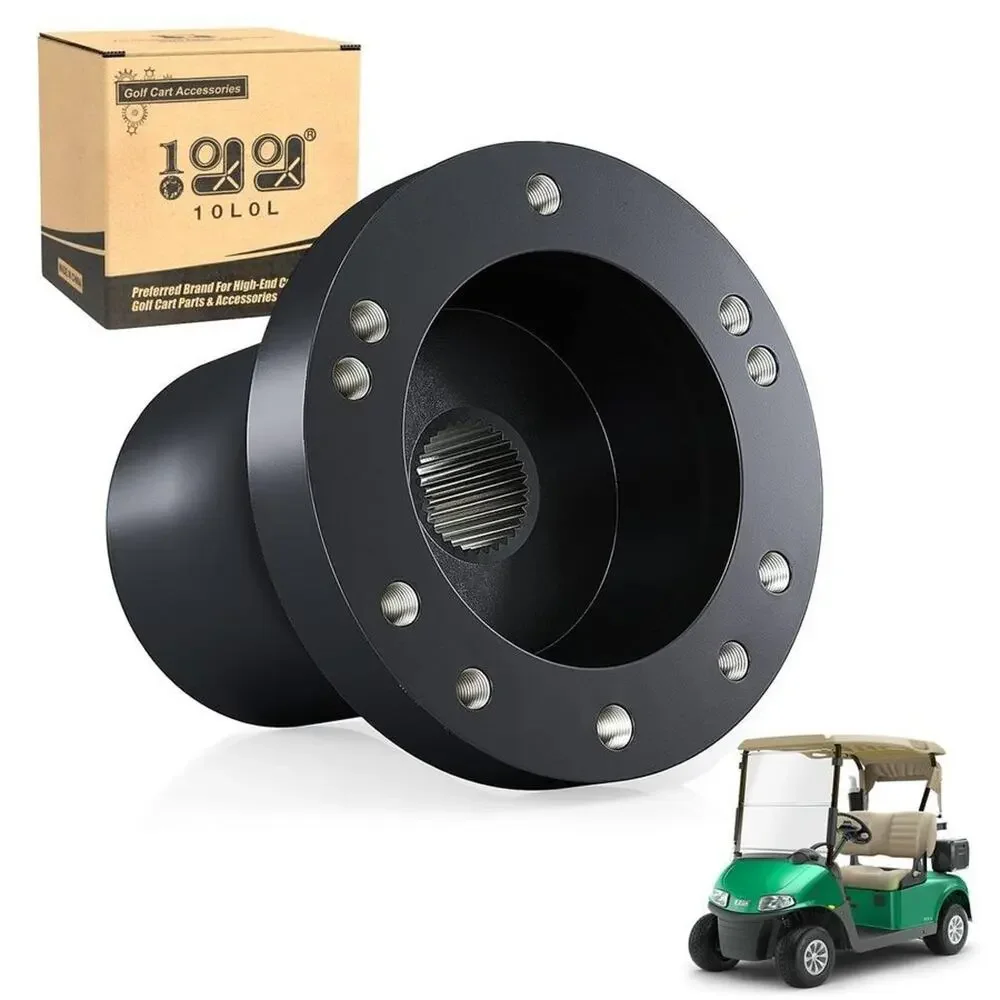 10L0L Black Golf Cart Steering Wheel Adapter for EZGO RXV TXT Valor Marathon