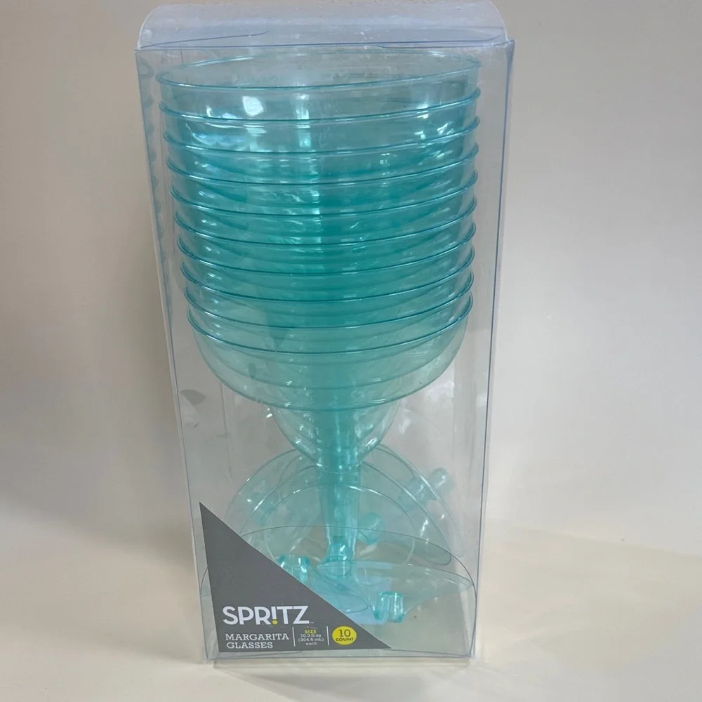 💜3/$15 Spritz Plastic Margarita Glasses Set NWT
