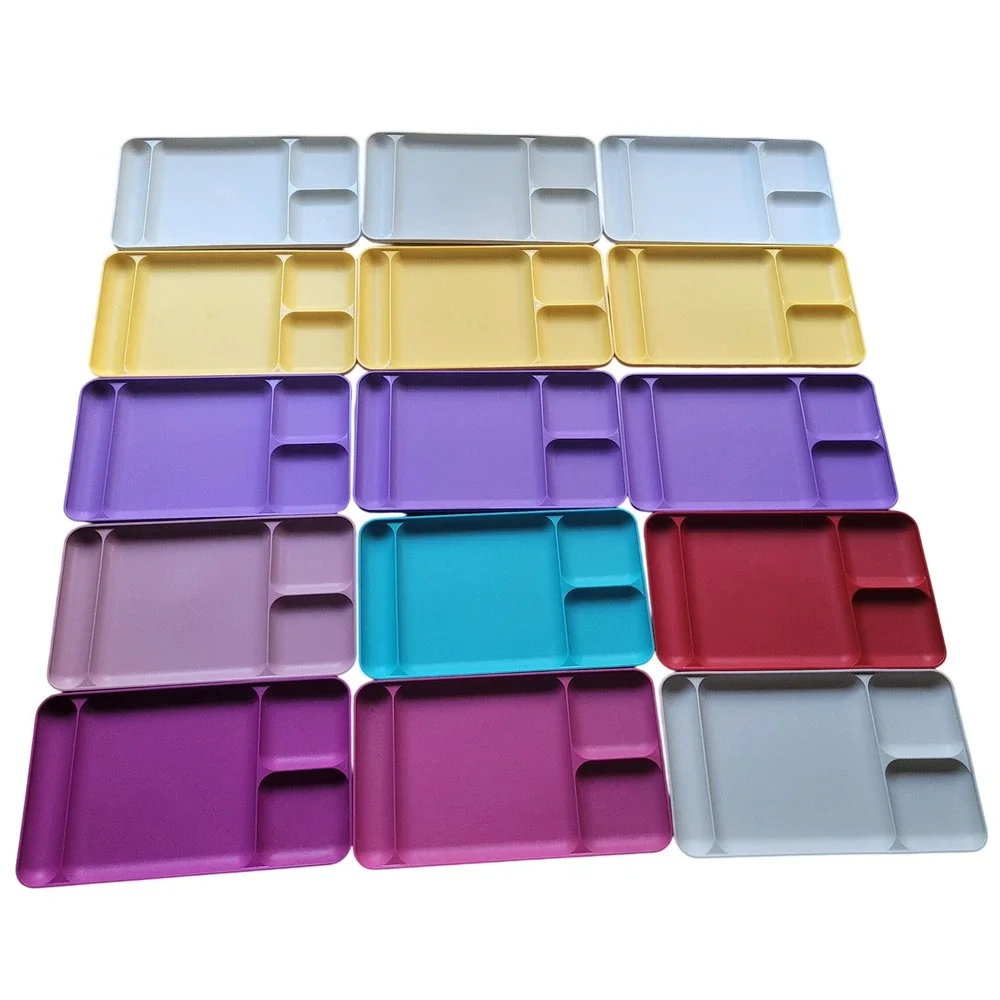 Tupperware Divided Set Lot 15 Colors Lunch Dinner TV 90s