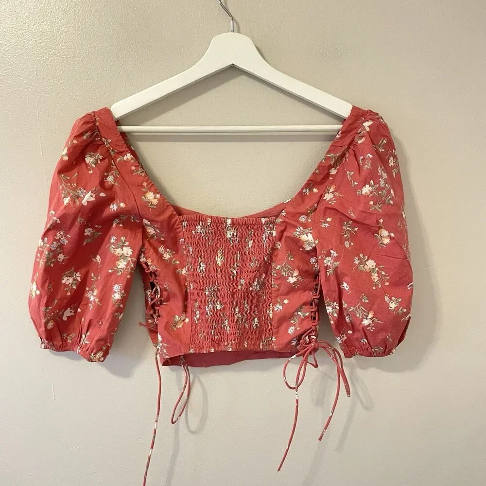 Abercrombie & Fitch smocked back