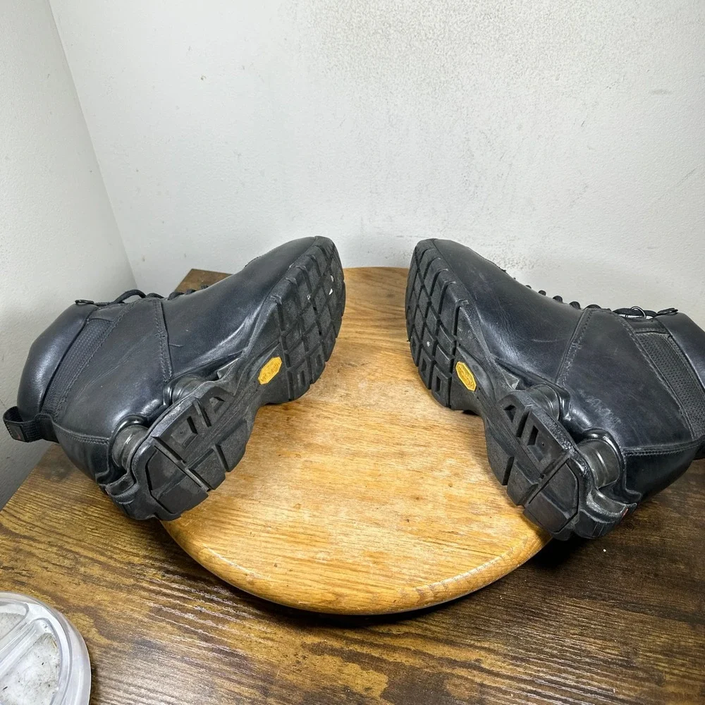 Nike Shox Neo Mens Black Leather Waterproof Hiking Boots Size 7 308659-016