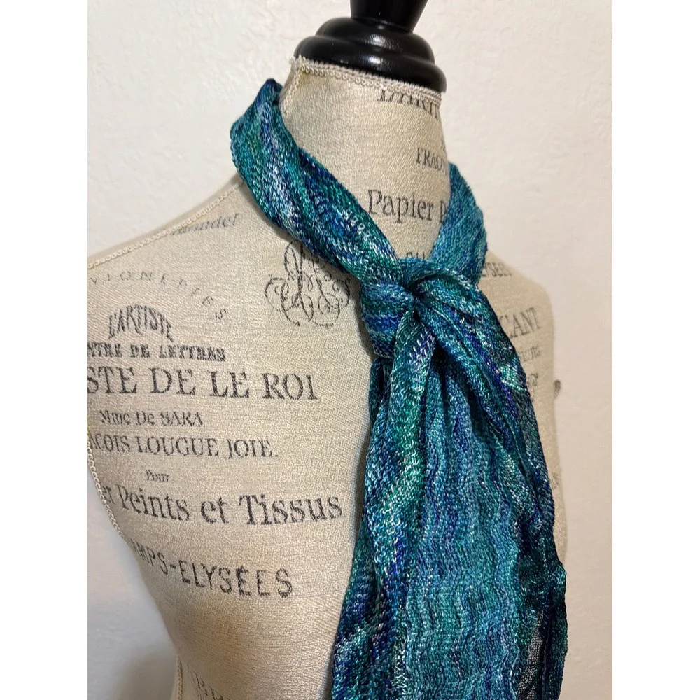 White House Black Market Scarf Lagoon NWT NEW
