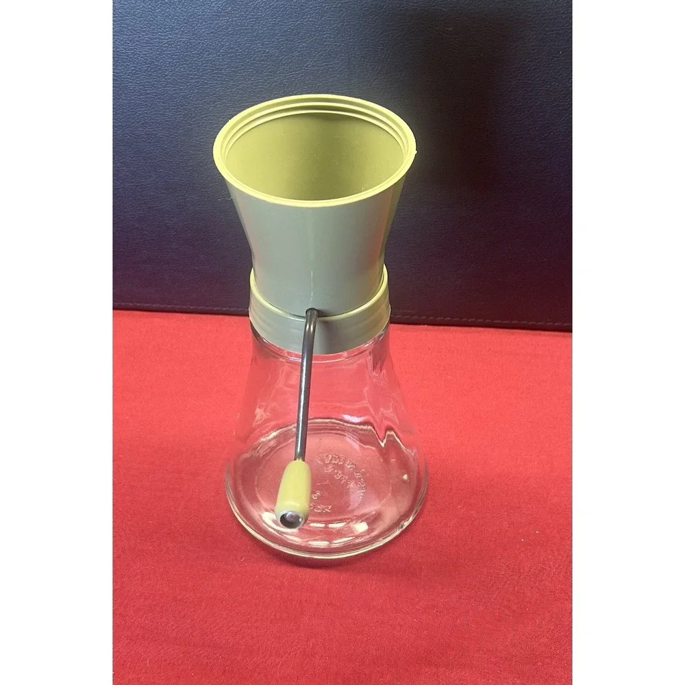 Vintage Androck‎ Nut Chopper Food Mill Olive Green Missing Lid
