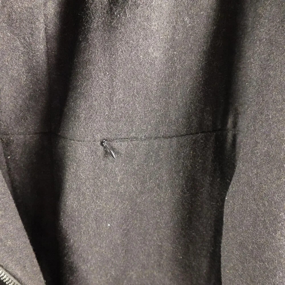 Calvin Klein Coat Mens 2XL Gray Wool Blend Zip Front Quilted Lined Winter