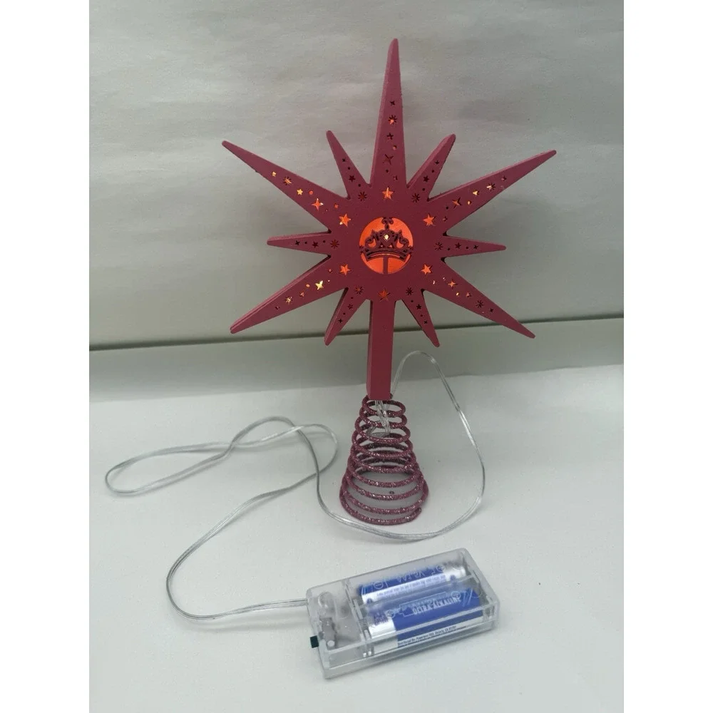 Pink Christmas Tree Topper 9