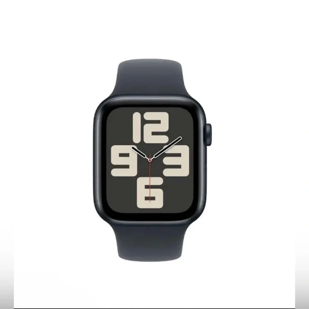 Apple Watch SE (2nd Gen) GPS 44mm Midnight Aluminum Case, Sport Band M/L