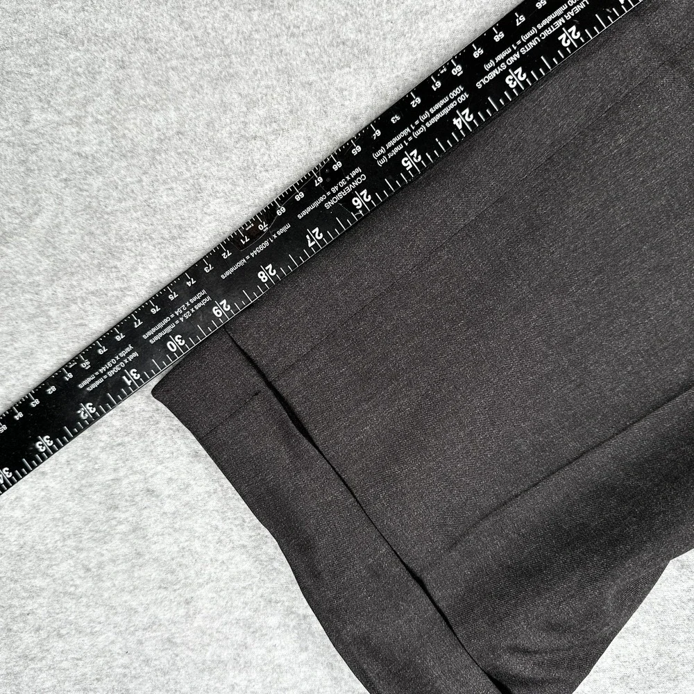 Canali Dress Pants 100% Wool Mens 36x31 Gray Pleated Front Straight Leg Trousers