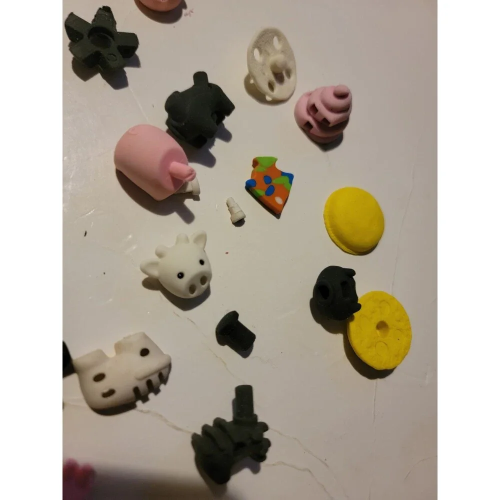 Iwako Eraser Lot Bundle Of 25+ Japanese Zoo Animals And Partial Pieces