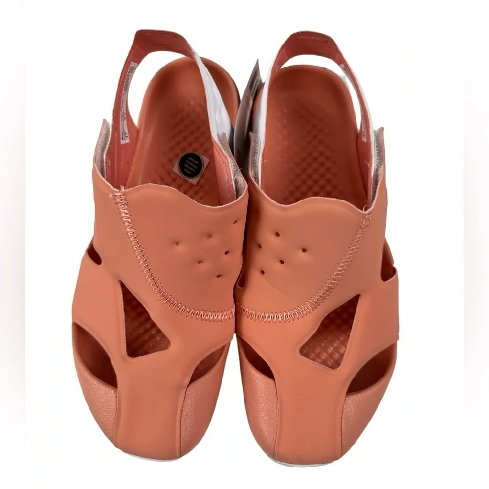NWT Jordan Flare PS Light Madder Root Sandals Orange Peach Size 3