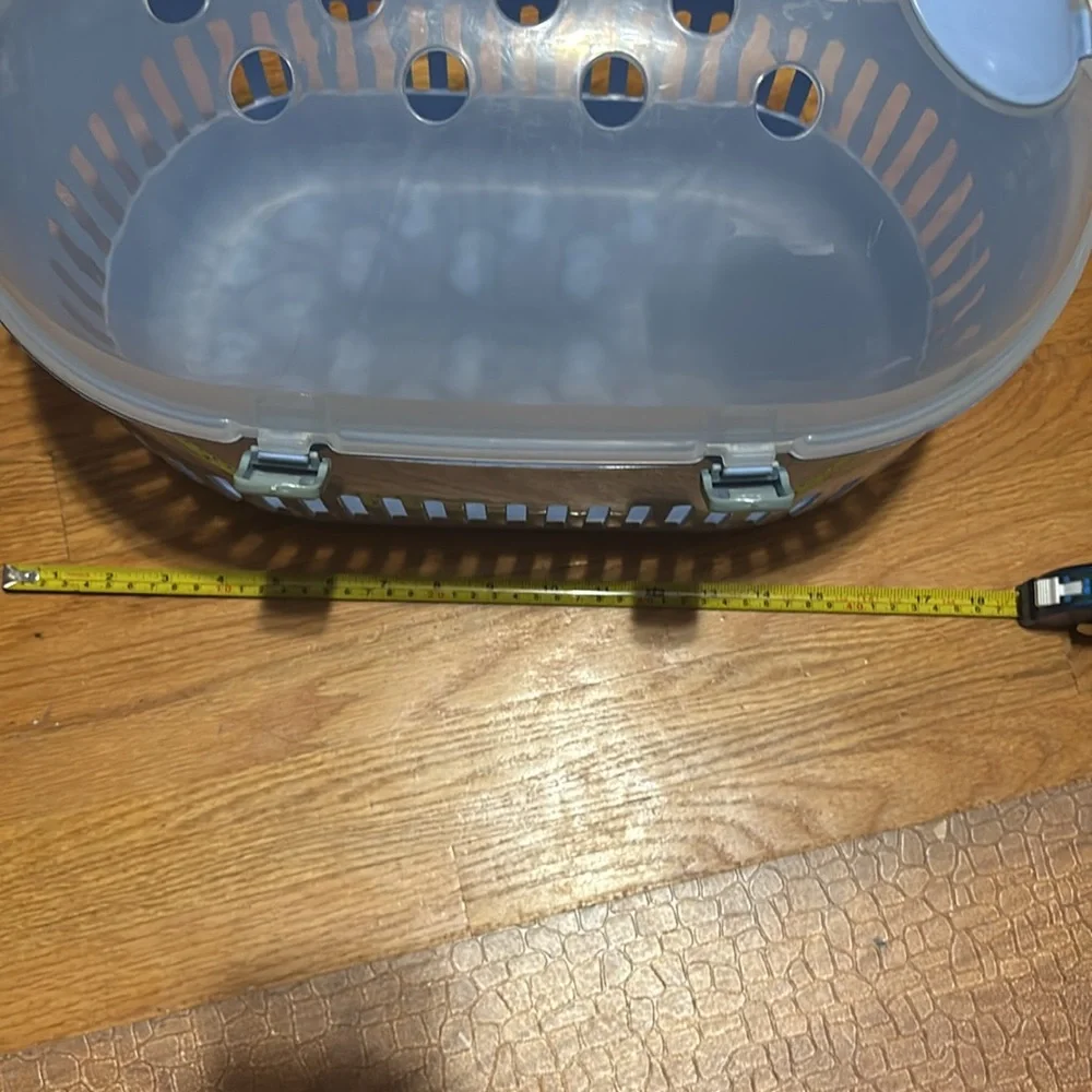 Portable Blue Pet Carrier