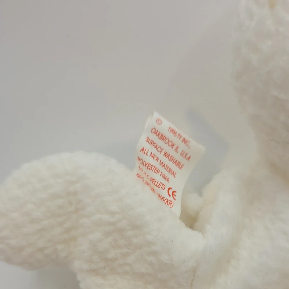 Ty Beanie Babies Spring Pair Squeeler The Pink Pig 1993 + Fleece The White Lamb