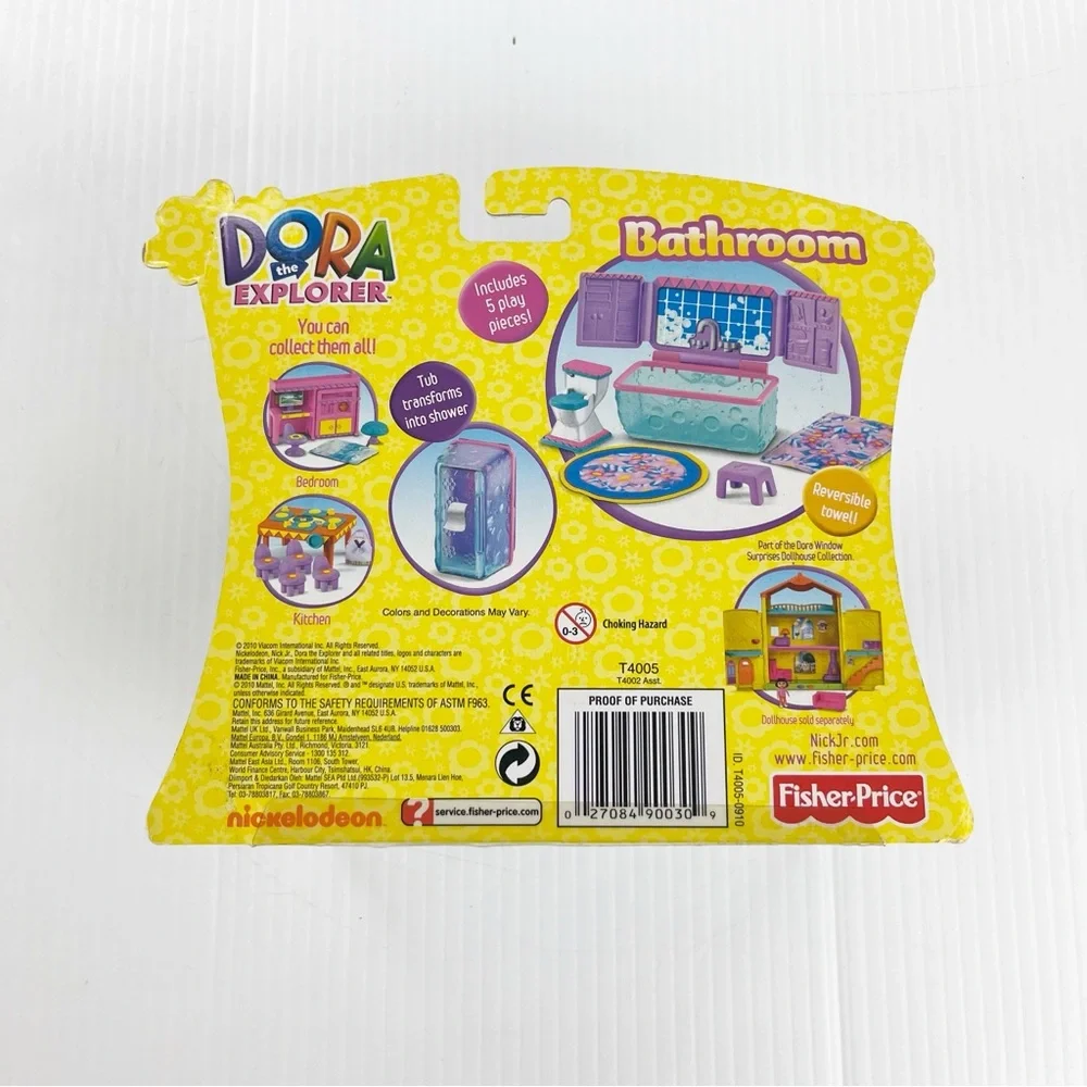Fisher Price Dora the Explorer Bathroom Doll Building Play Set