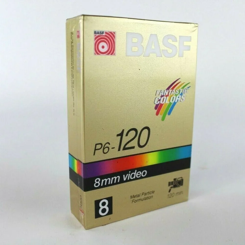 BASF P6-120. 8MM VIDEO 120 MIN SP 240 MIN LP New Sealed