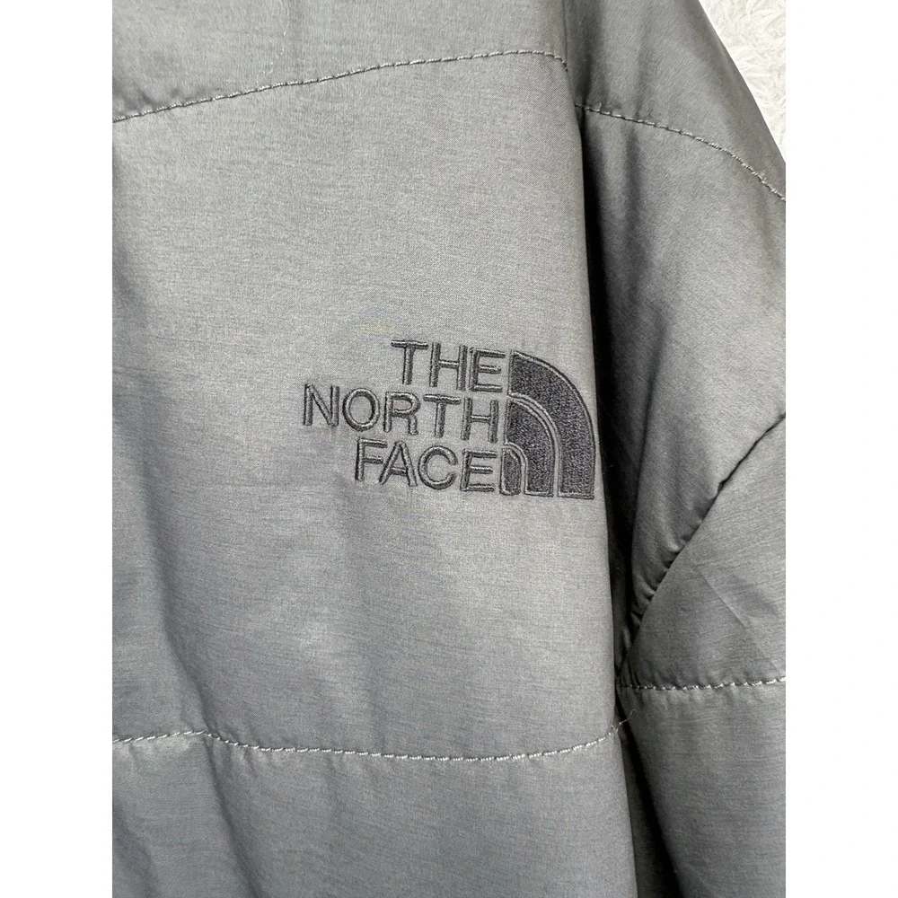The North Face Mens Lightweight Puffer Jacket Gray Packable 2X -- XXL