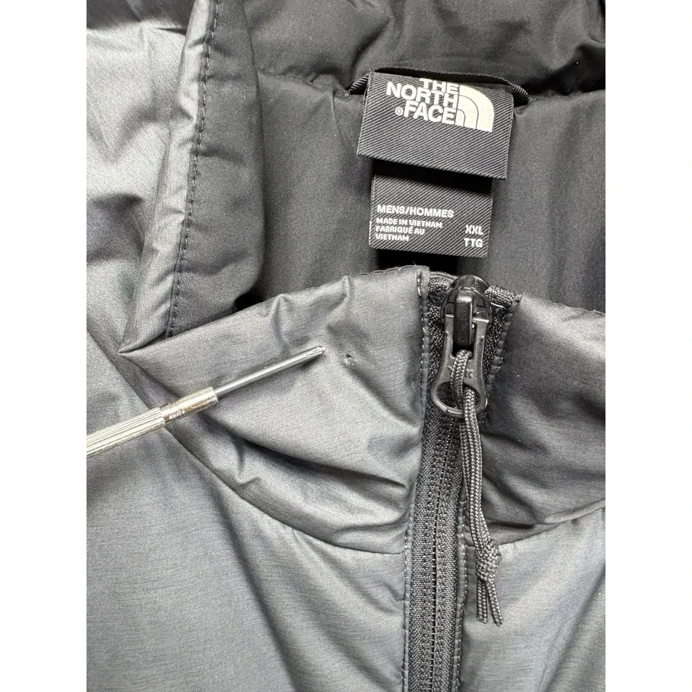 The North Face Mens Lightweight Puffer Jacket Gray Packable 2X -- XXL