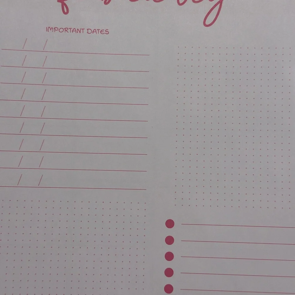 Colorful Glitter 12-Month Planner