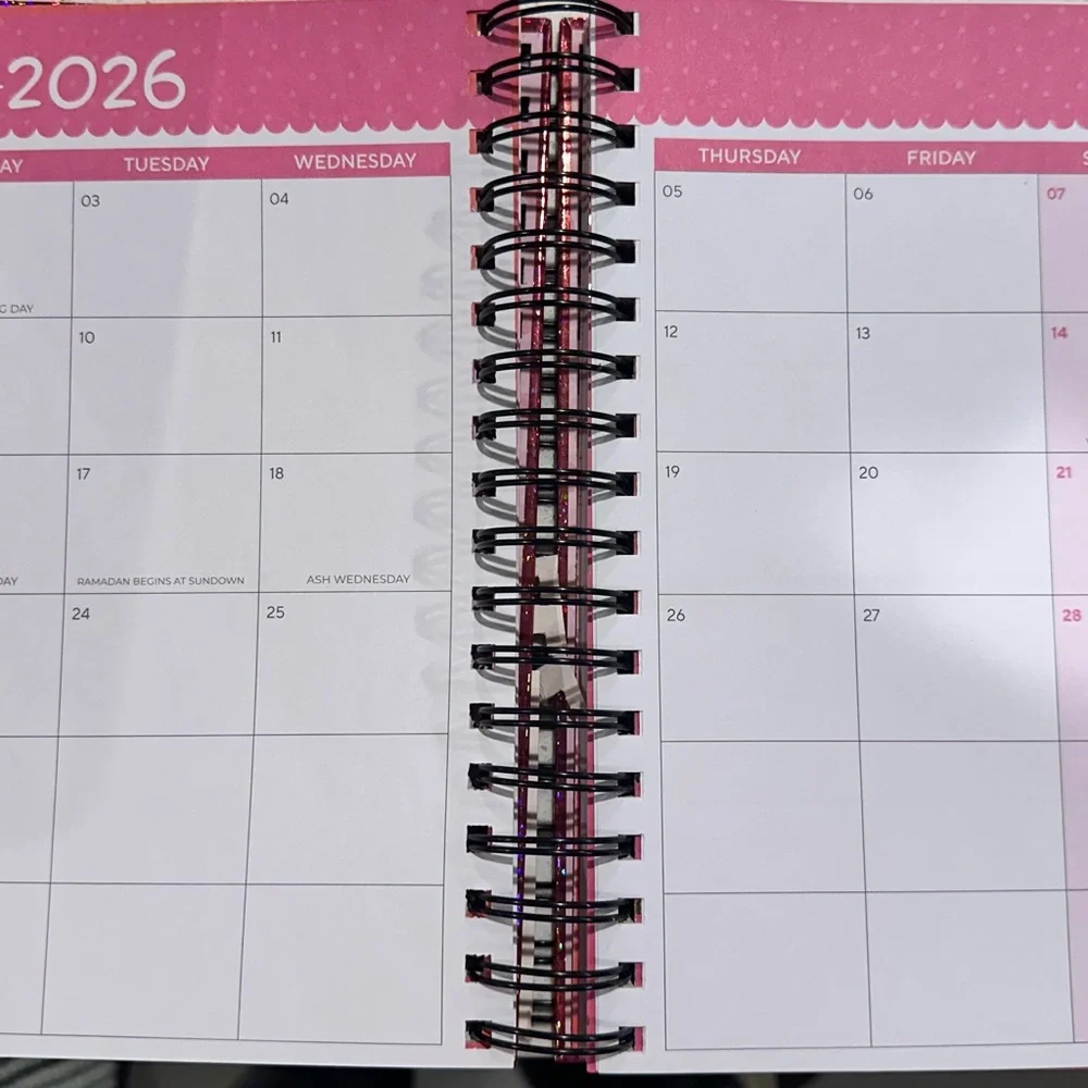 Colorful Glitter 12-Month Planner