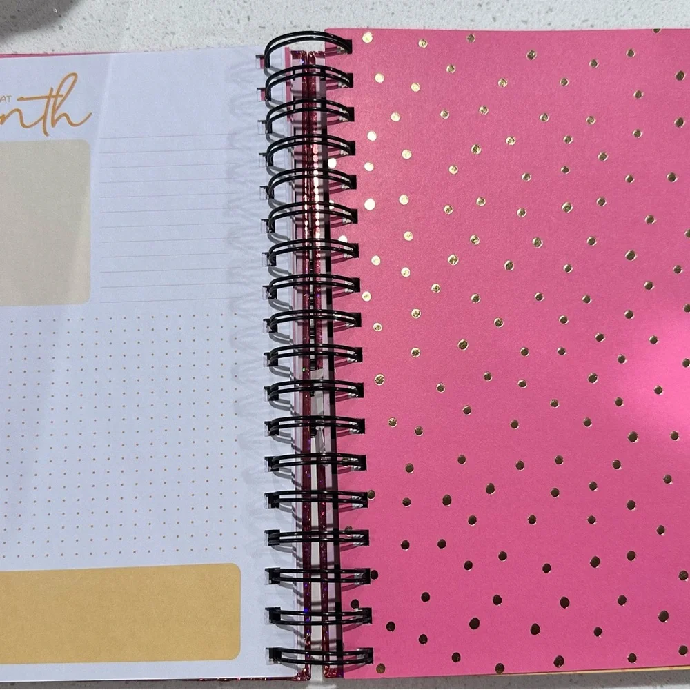 Colorful Glitter 12-Month Planner