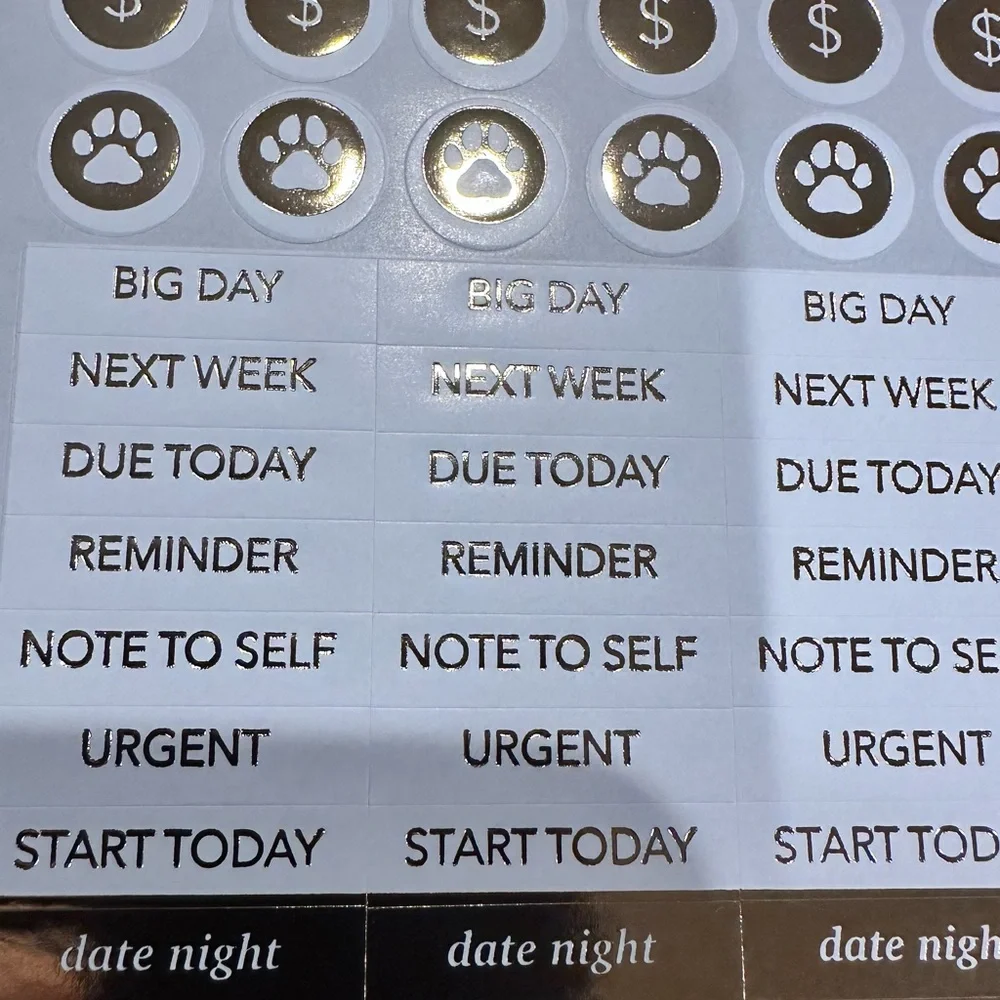 Colorful Glitter 12-Month Planner