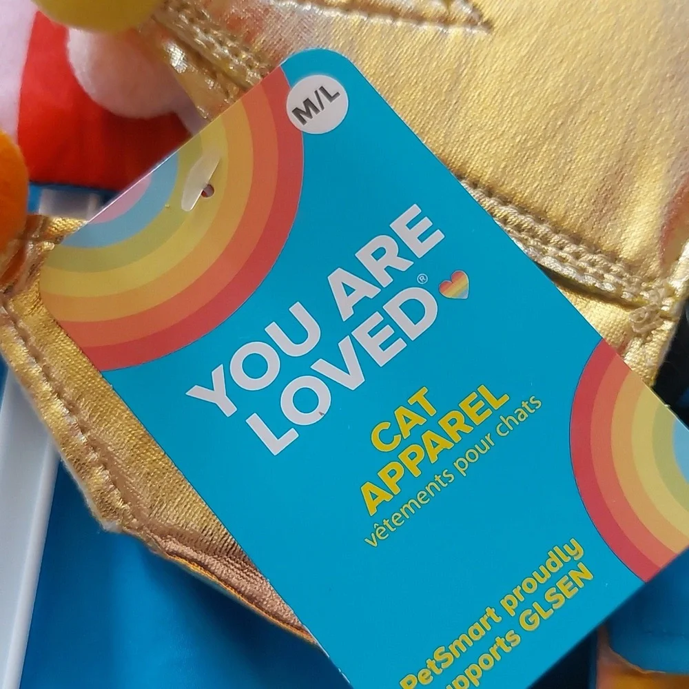 you are loved vibrant cat