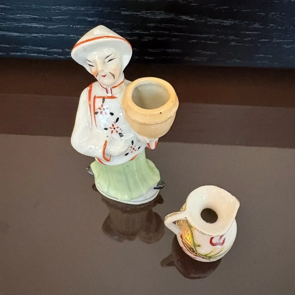 Vintage Occupied Japan Ceramic Figurine Set