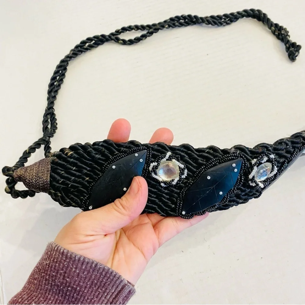 Vintage wood beaded