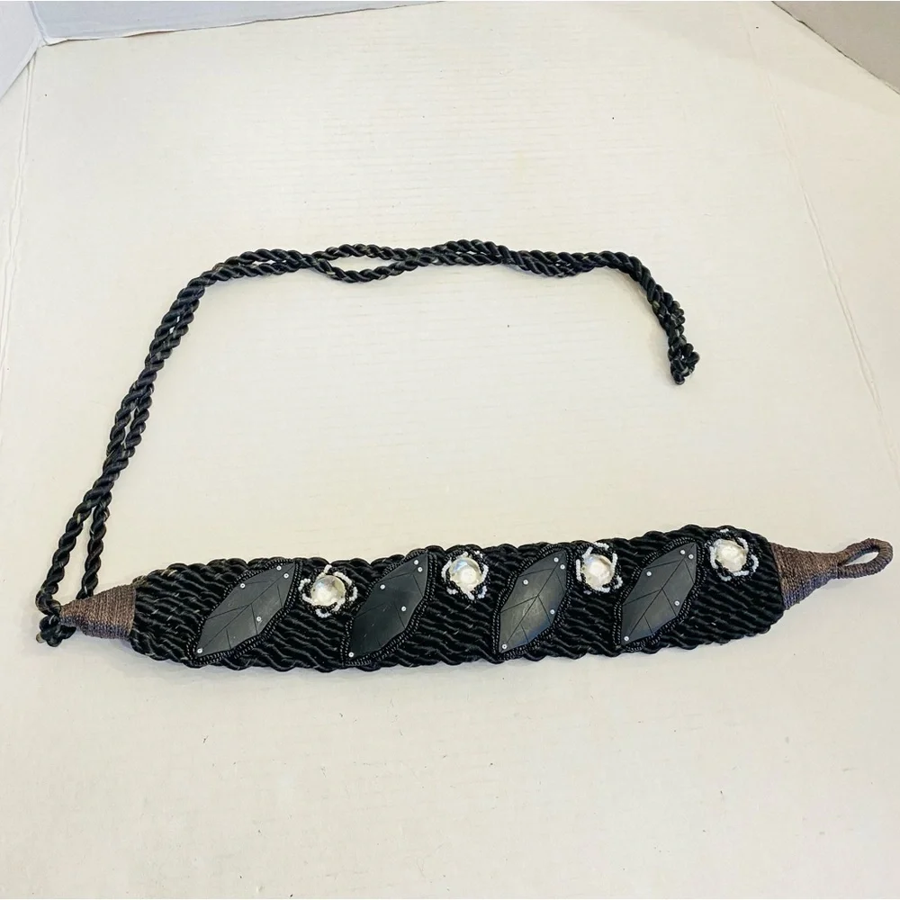 Vintage wood beaded