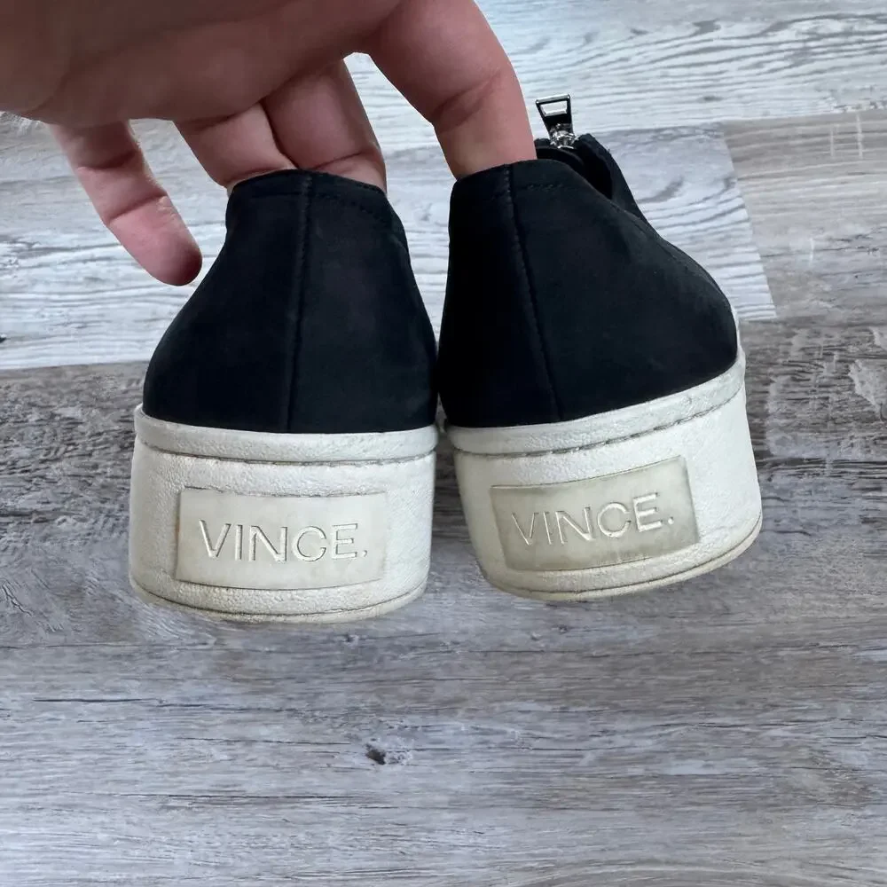 Vince black suede