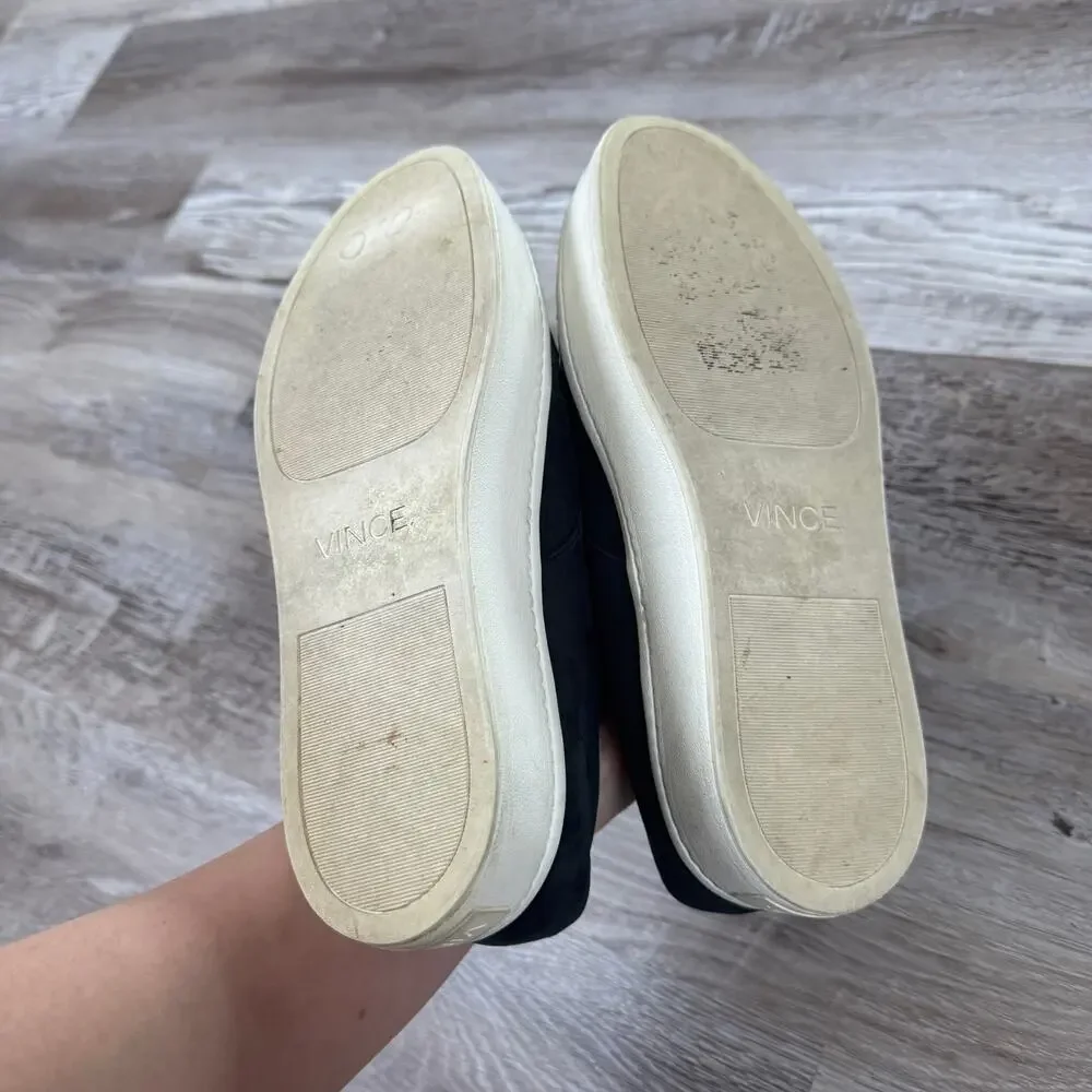 Vince black suede