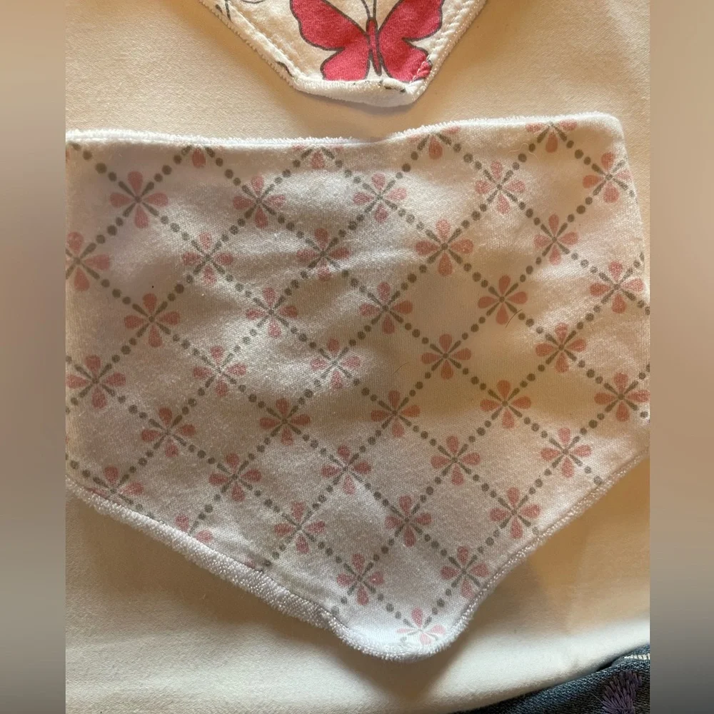 One size Animal Print and Polka Dot Baby Bandana Bibs