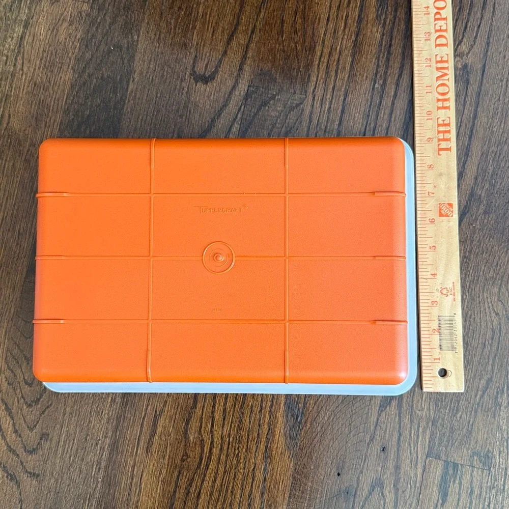 Tupperware bright orange