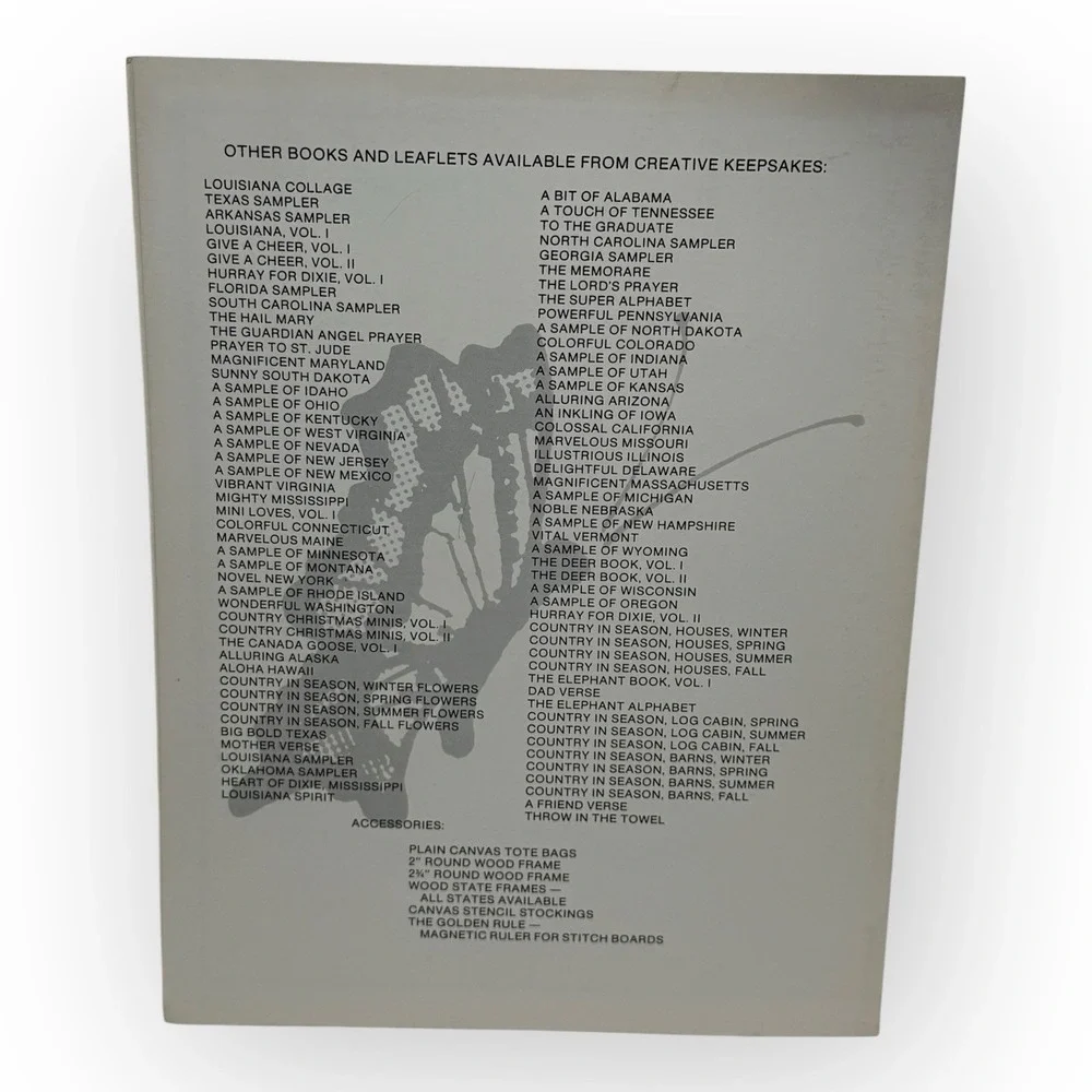 1986 Creative Keepsakes CK2001 Country in Season Log Cabin Winter Leaflet