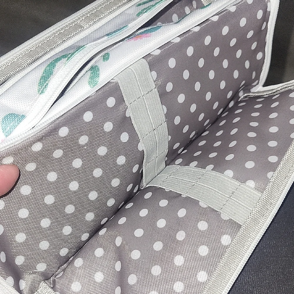 ANGOOBABY Large Pencil Case Big Capacity 3 Compartments Canvas Pencil Pouch
