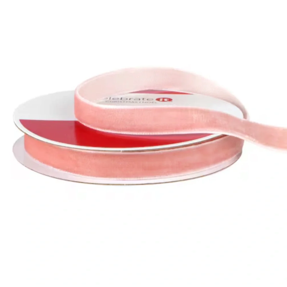 Celebrate It Pink Velvet Ribbon