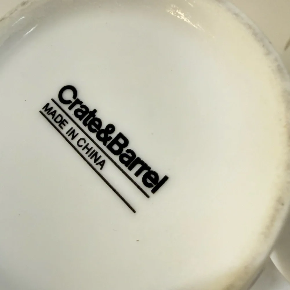 Crate&Barrel includes two