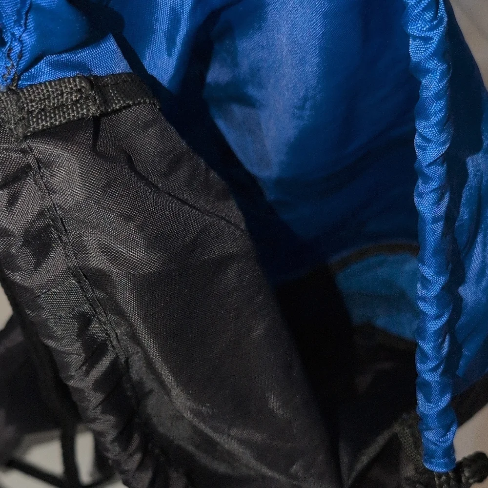 Blue Drawstring Backpack