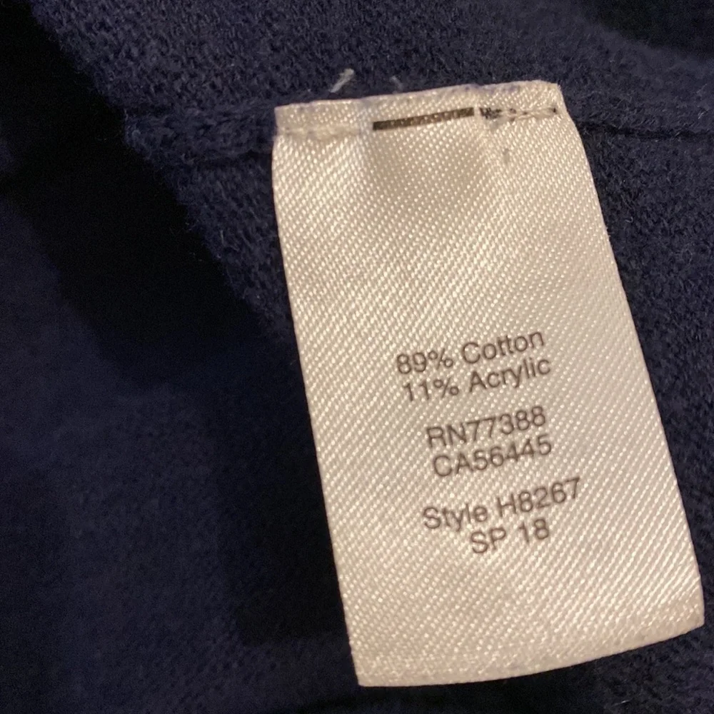 J. Crew cotton navy crew neck sweater. Size XXS