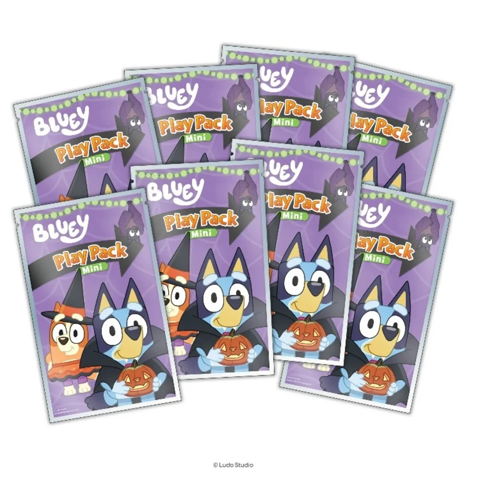 🔵 Bluey Halloween 8-Pack Mini Coloring Sets - Crayons Included, Paperback  NEW