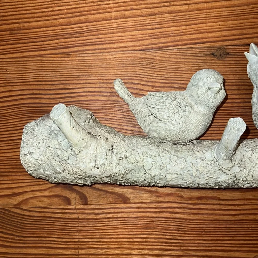 Vintage Bird Wall Hooks- Resin & Crushed Stone
