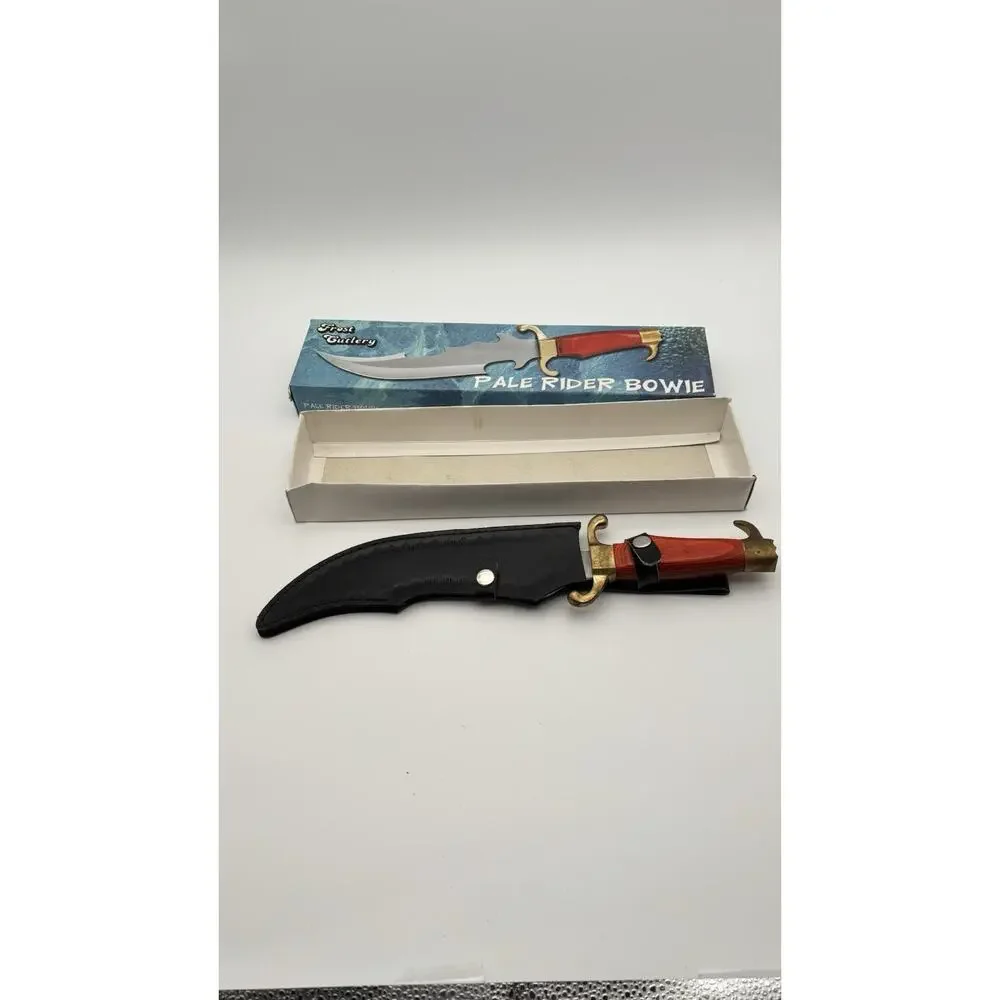 Frost Cutlery Pale Rider Bowie Knife CW-217WW WINE PAKAWOOD HANDLE