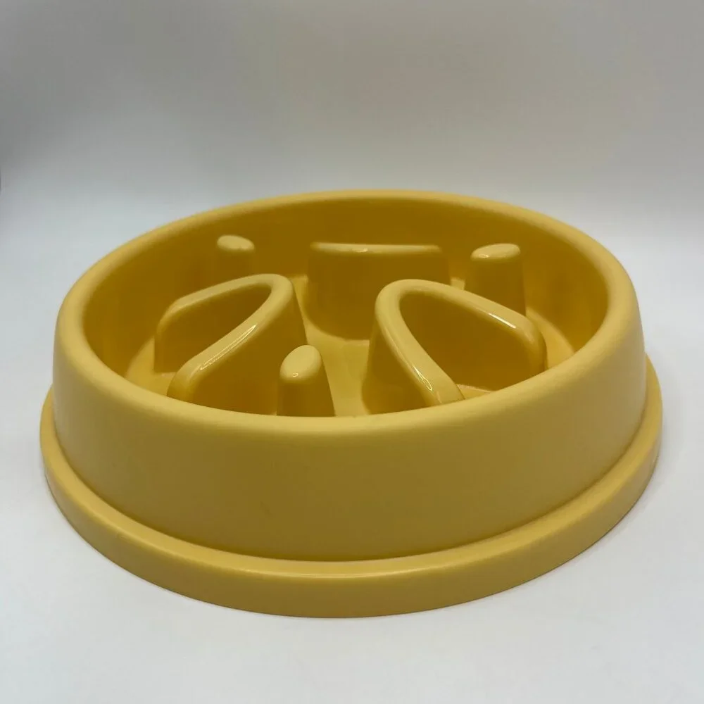 Pet Round Slow Feeder Bowl, Silicone Licking Mat, Anti-Slip & Anti-Tip