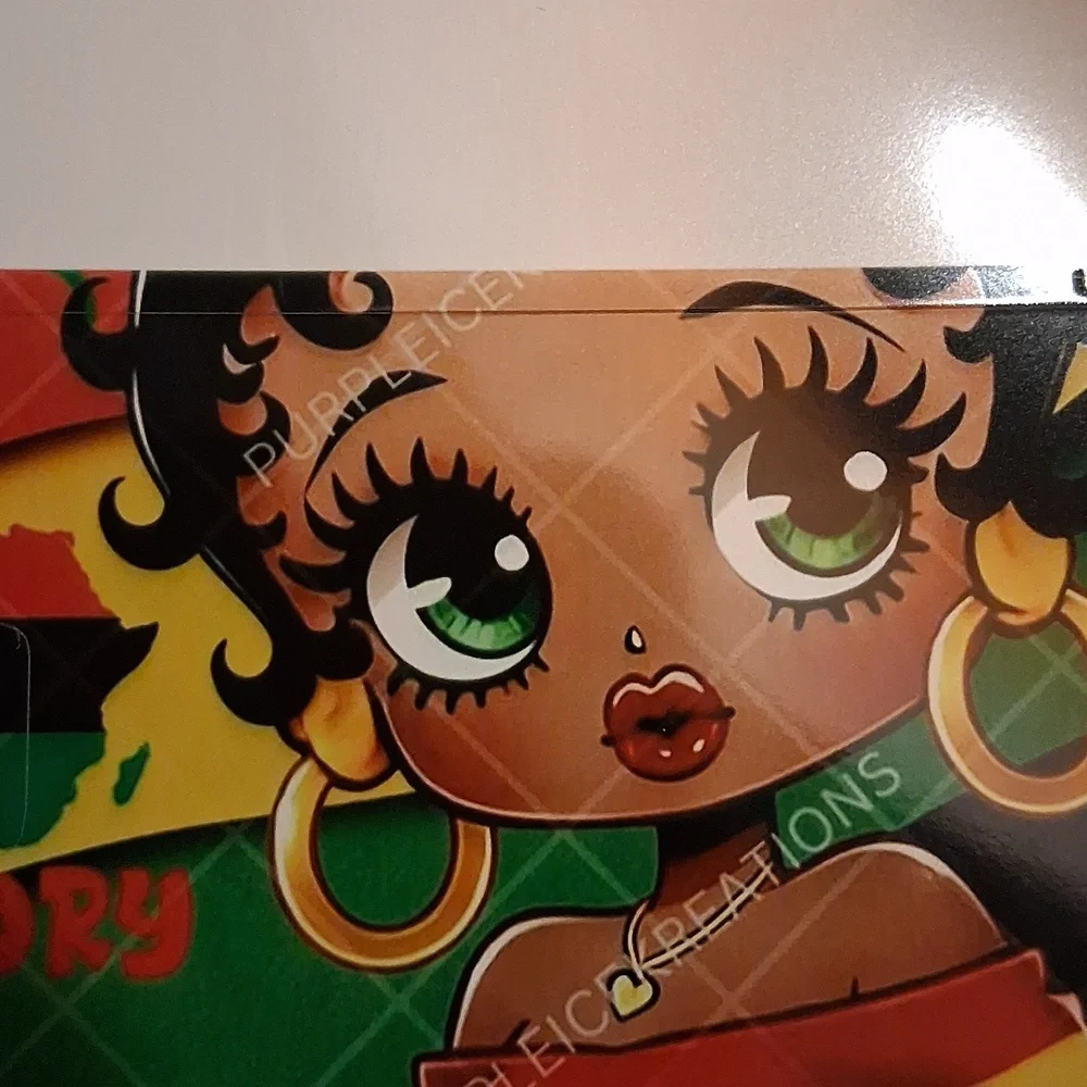 Colorful 'I Am Black History' Betty Boop Credit Card Cover