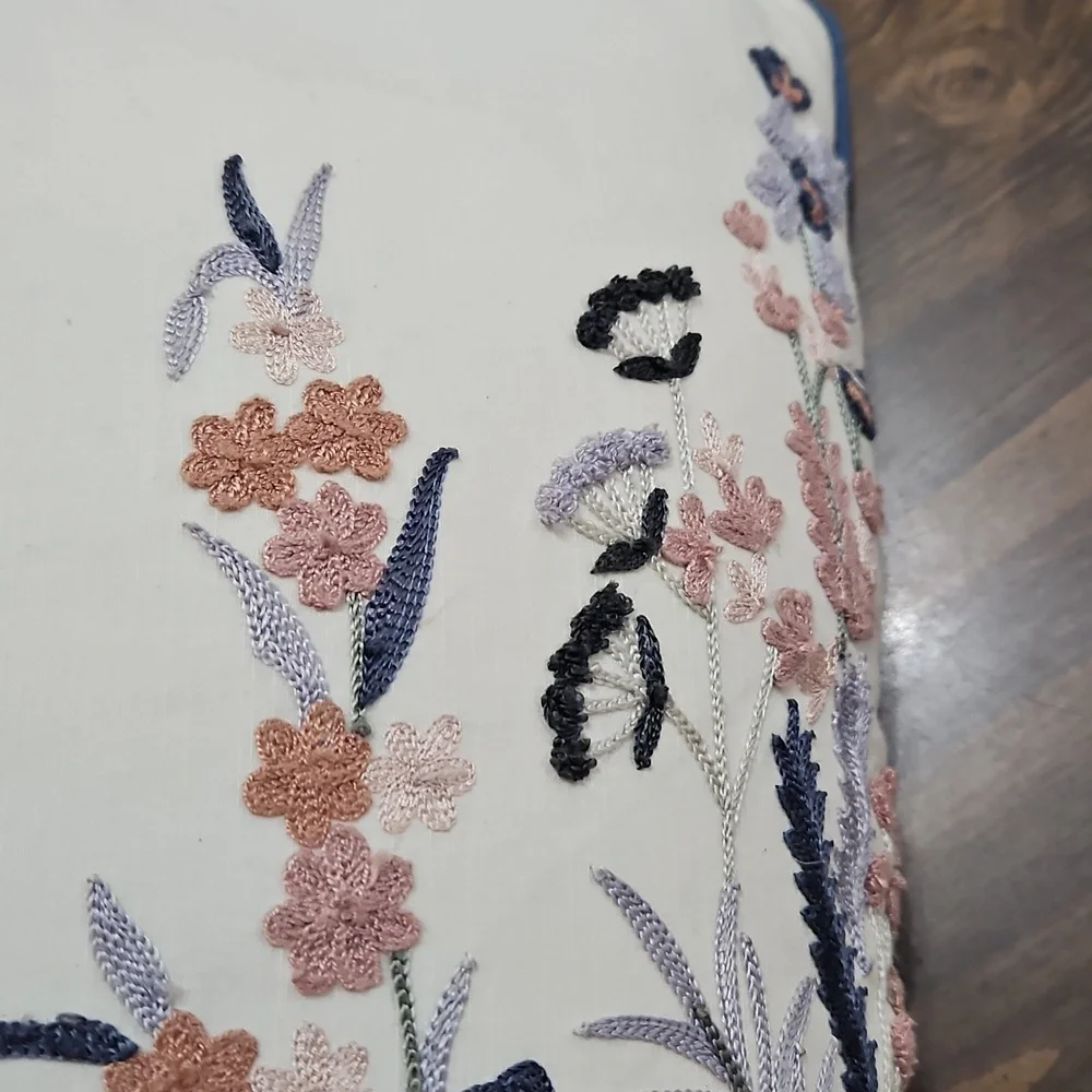 Pier 1 Multicolor Floral Accent Pillow