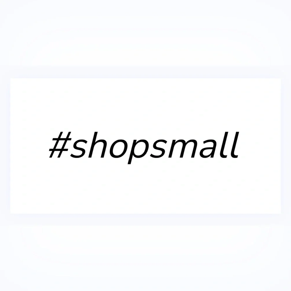 30 STICKERS - 2” x 1” -‎ #SHOPSMALL
