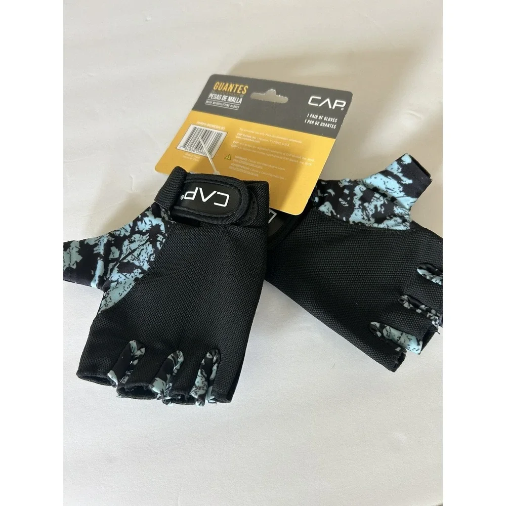 Women's Mesh Weightlifting Workout Gloves - S - Black w/ Camo