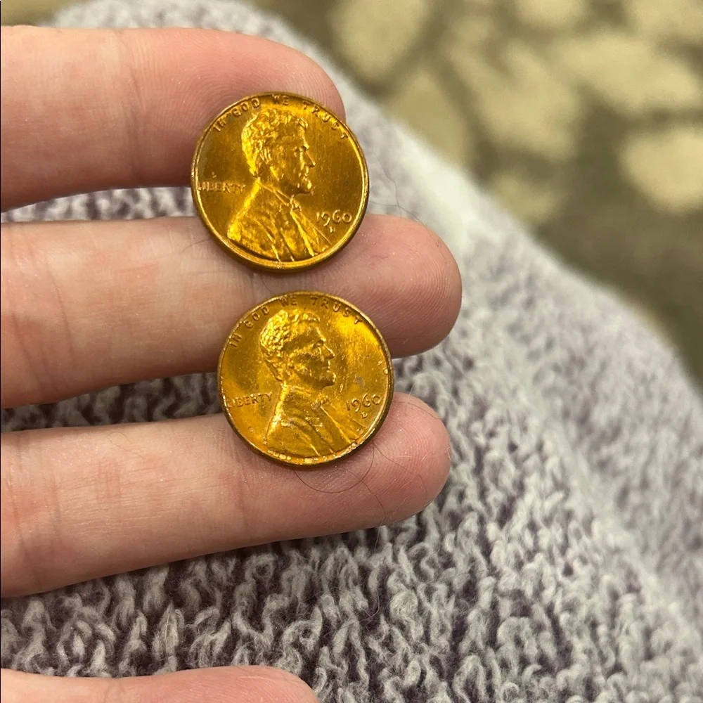 Vintage 1960s Lincoln Penny cufflinks
