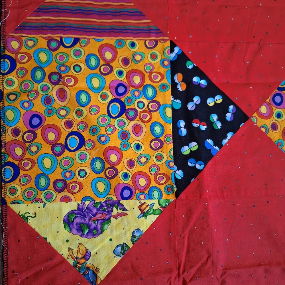Handmade vibrantly colored